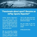 Sports Reporter 《スタジアムでのレポーターの募集》