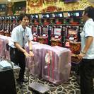 パーラー閉店作業、パチスロ入れ替え作業、点検確認作業