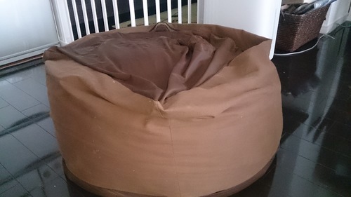 無印ビーズクッション 大きい方☆ 無印良品 ビーズクッション 大 体に