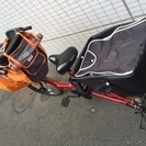 【値下げ！！】YAMAHA PAS Kiss mini XL☆2015年3月購入品、前方チャイルドシート、後方荷物カゴあり！さらにそれぞれにレインカバー付きのフルセット！！