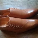 新品購入未使用のブラウン革靴です！