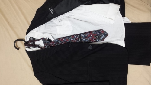 【超美品】卒園入学(スーツ、シャツ、靴、ネクタイ)フルセット