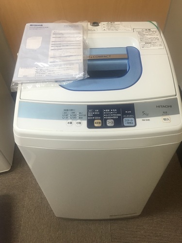 2013年製HITACHI全自動洗濯機   5kg 乾燥機能付き 美品