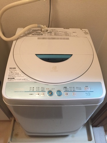 2010年春購入SHARP全自動洗濯機  4.5kg 美品