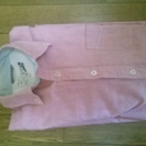 美品！ピンクのボタンダウンのダンガリーシャツ