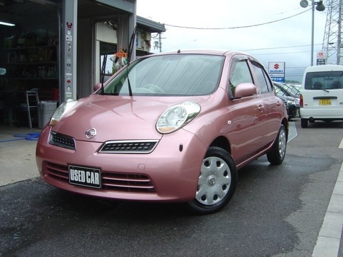 日産 マーチ 1 2 アンシャンテ 助手席回転シート純正ナビ ピンク ハッチバック カーショップグレイト 和歌山のマーチの中古車 ジモティー