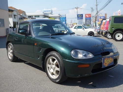 スズキ カプチーノ 6605mt最終型エアバックabs ダークグリーンメタリック オープン軽自動車 ナンバオートサービス 姫路のスズキ の中古車 ジモティー