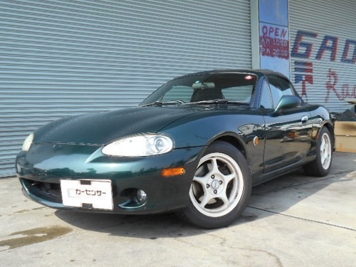 マツダ ロードスター 1 8 Rs車高調 弊社オリジナルチタンマフラー ダークグリーン オープン 長尾自動車 一宮のロードスターの中古車 ジモティー