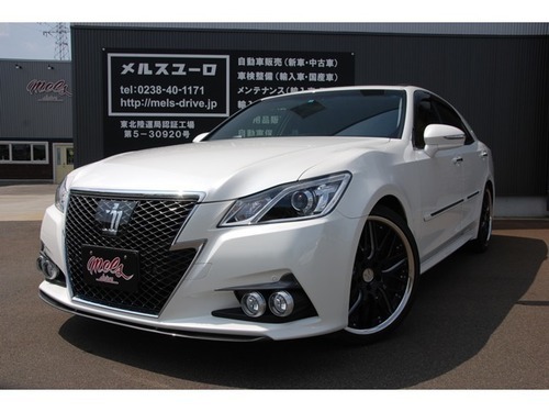トヨタ クラウンアスリート 2 5 S I Four 4wdsr 本革 インチ パールホワイト セダン メルスユーロ 米沢のトヨタの中古車 ジモティー