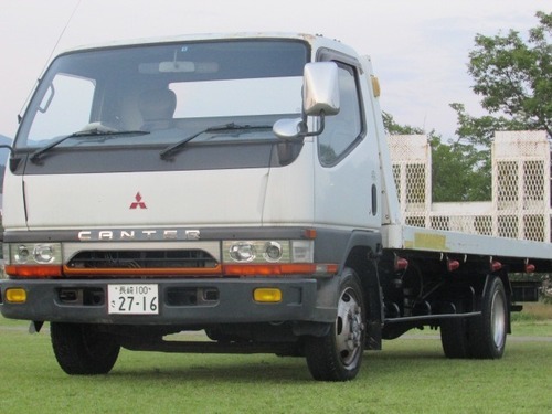 三菱 キャンター 積載車 ホワイト トラック トレード カーライン 大村の三菱の中古車 ジモティー