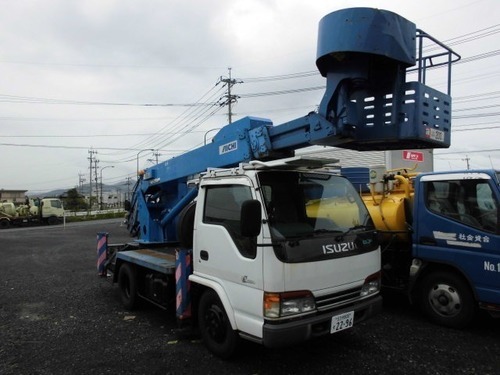 いすゞ エルフ 4 3高所作業車sj12a アイチ 12m バケット車 ホワイト トラック 有 ゼンショー 北九州のその他の中古車 ジモティー