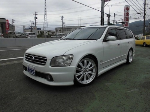 日産 ステージア 2 5 250rs エアロセレクション19アルミ車高調 パールホワイト ステーションワゴン 有 藤花自販 焼津の日産の中古車 ジモティー