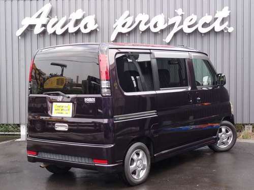 ホンダ バモス 660 L ターボワンオーナーcdオーディオ パープル ハッチバック軽自動車 オートプロジェクト 市川のバモス の中古車 ジモティー