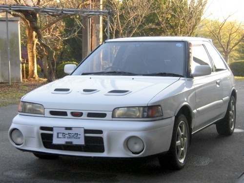マツダ ファミリア 1 8 Gt R 4wdターボ 5速 Tベル交換済 ホワイト ハッチバック ｙ ｚカンパニー 福山のファミリアの中古車 ジモティー
