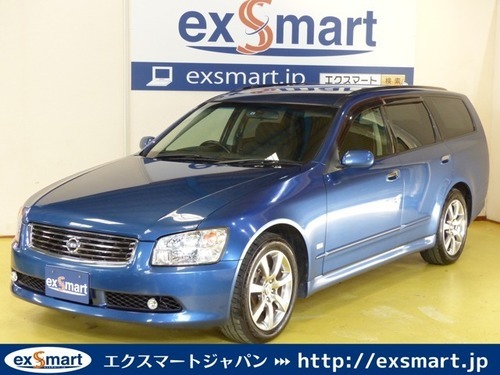 日産 ステージア 2 5 250rxナビ フルセグtvhidetc ブルーマイカ ステーションワゴン エクスマート 千葉の日産 の中古車 ジモティー