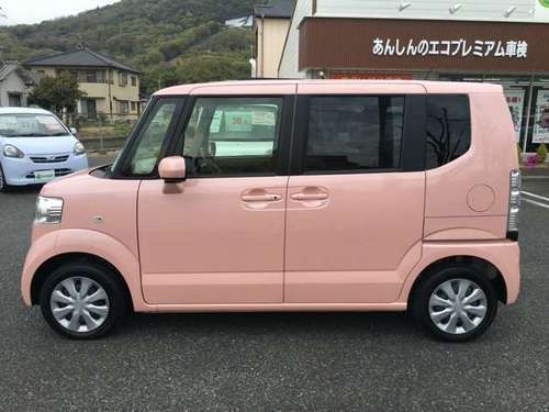 ホンダ N Box 660 G純正メモリーナビ 両側手動スライドドア ピンク ハッチバック軽自動車 エコピット松崎店 岡山のn Box の中古車 ジモティー