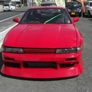  日産 180SX 2.0 タイプX　改造車 （レッド） クーペ