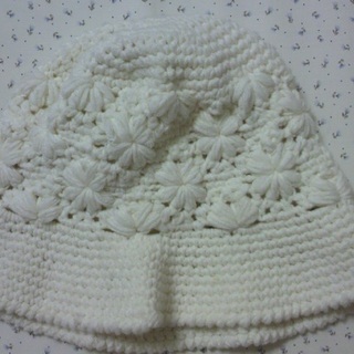 手編み風　女性用　ニット帽子