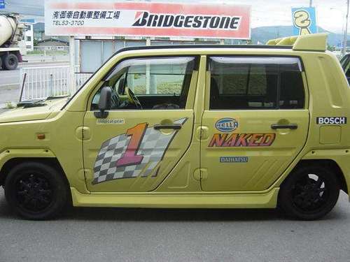 ダイハツ ネイキッド 660 ターボ Gパッケージ 4wdレーシングエアロ イエロー クロカン ｓｕｖ軽自動車 御幸自動車整備工場 黒石の ネイキッドの中古車 ジモティー