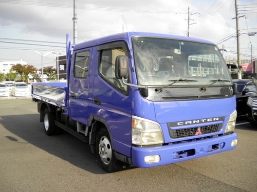 三菱 キャンター 5 2d 3トン ワイドロング ダブルキャブ7人乗 ブルー トラック センショウ 京都の三菱の中古車 ジモティー