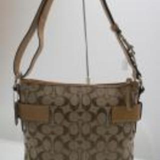 COACH(コーチ)3574　シグネチャー ショルダーバッグ キャンバス 　中古　ランク「A」　美品