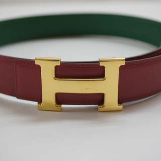 HERMES(エルメス)コンスタンスベルト　赤(レッド)×緑(グリーン)　#65　中古　ランク「A」