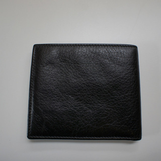 GUCCI(グッチ)二つ折りメンズ財布　アスコットG　型押しカーフ　未使用品