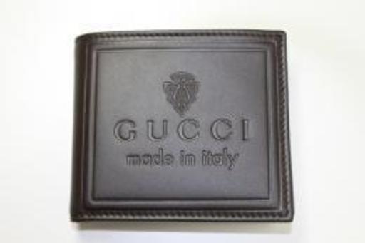 GUCCI(グッチ)　2つ折りメンズ財布　こげ茶　新品未使用