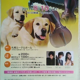 ～ピアノ・ヴァイオリン・チェロ～☆盲導犬チャリティークラシックコ...