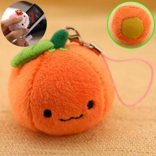 ぬいぐるみ みかんちゃんクリーナー携帯ストラップ オレンジ Strapyanext 小田原の携帯アクセサリーの中古あげます 譲ります ジモティーで不用品の処分