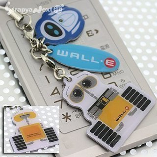 ピクサー映画【WALL・E／ウォーリー】アルミプレート携帯ストラ...