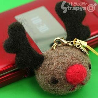 クリスマス携帯ストラップ(トナカイ)SP423