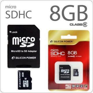 シリコンパワー microSDHCカードclass6(8GB)