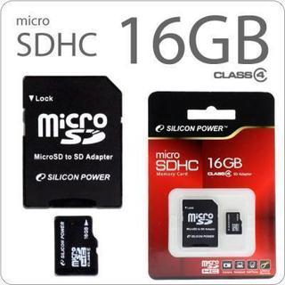 シリコンパワー microSDHCカードclass4(16GB)