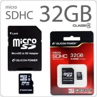 シリコンパワー microSDHCカードclass4(32GB)