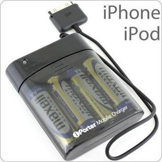 [iPhone・iPod対応]単３電池バッテリー充電器