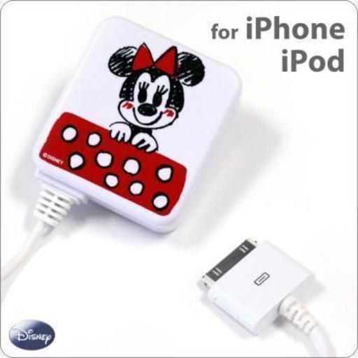 ディズニー Iphoneやipod対応dockコネクタ用ac充電器 ミニーマウス Strapyanext 小田原の携帯アクセサリーの中古あげます 譲ります ジモティーで不用品の処分