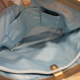 COACH(コーチ)F16175 カーリーシグネチャー　サテン　トートバッグ　未使用品(若干汚れ有)