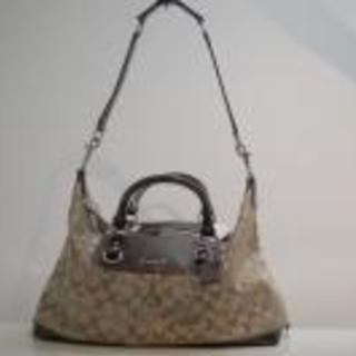 【終了】COACH(コーチ)F15440　バッグ　アシュレイ シグネチャー サテンサッチェル　新品未使用
