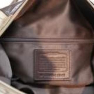 【終了】COACH(コーチ)F15440　バッグ　アシュレイ シグネチャー サテンサッチェル　新品未使用