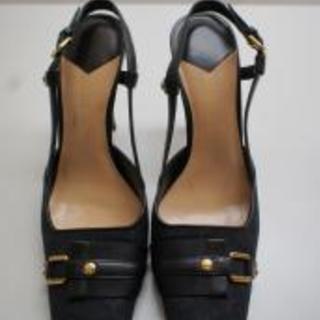 LOUIS VUITTON(ルイ・ヴィトン) モノグラムミニ　パンプス　ブラック　中古「A・B」