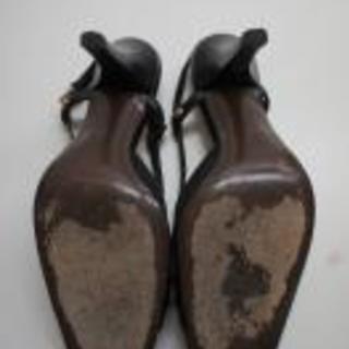 LOUIS VUITTON(ルイ・ヴィトン) モノグラムミニ　パンプス　ブラック　中古「A・B」