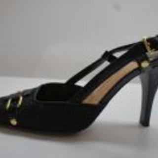 LOUIS VUITTON(ルイ・ヴィトン) モノグラムミニ　パンプス　ブラック　中古「A・B」