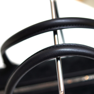 BALLY(バリー)トート　ボーリング　ハンドバッグ　ブラック　レザー　中古ランク「B」