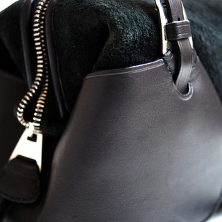 BALLY(バリー)トート　ボーリング　ハンドバッグ　ブラック　レザー　中古ランク「B」