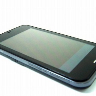 au スマートフォン IS03 ブラック 白ロム標準セット【中古・Aランク】