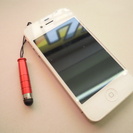iphone　タッチペン　レッド