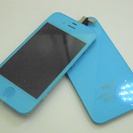 【終了】iphone4用　カスタムパーツ　ソリッドタイプ　ブルー
