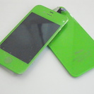 【終了】iphone4用　カスタムパーツ　ソリッドタイプ　グリーン