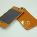 【終了】iphone4用　カスタムパーツ　ソリッドタイプ　オレンジ